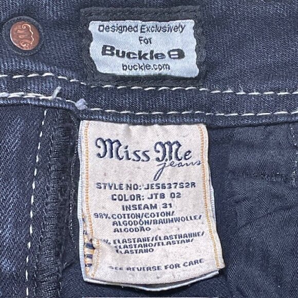 MISS ME Jewel Embellished Skinny Jeans - Size 26 - Picture 14 of 15